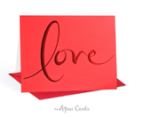 Love Set of 4 (red)